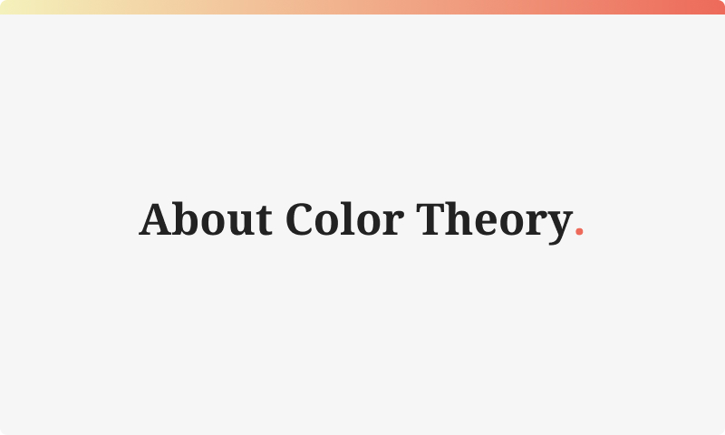 About color theory
