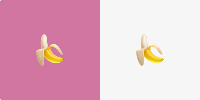 The influence of different background colors on products