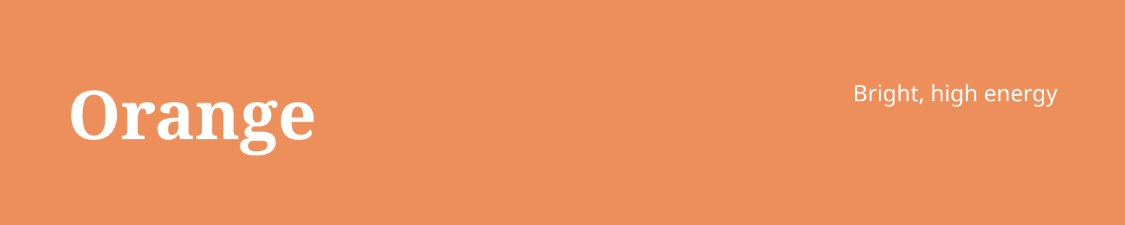 An overview of feelings caused by the color orange