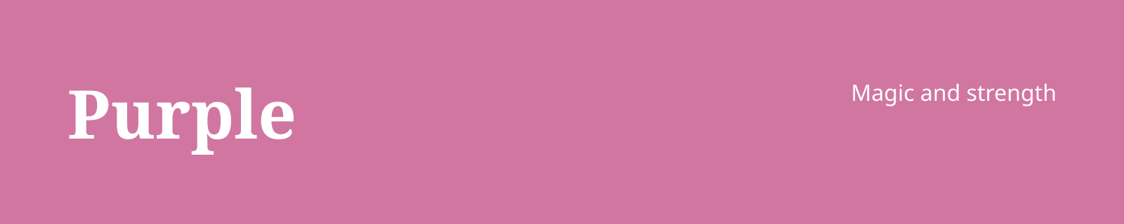 An overview of feelings caused by the color purple
