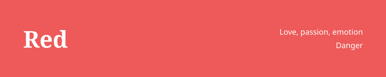 An overview of feelings caused by the color red