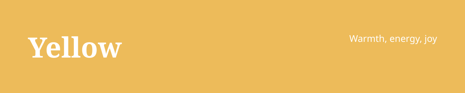 An overview of feelings caused by the color yellow